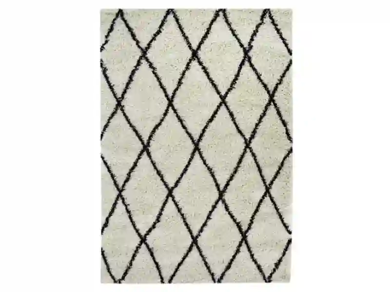 Tapis ALTO Crème et marron - 120 x 170 cm