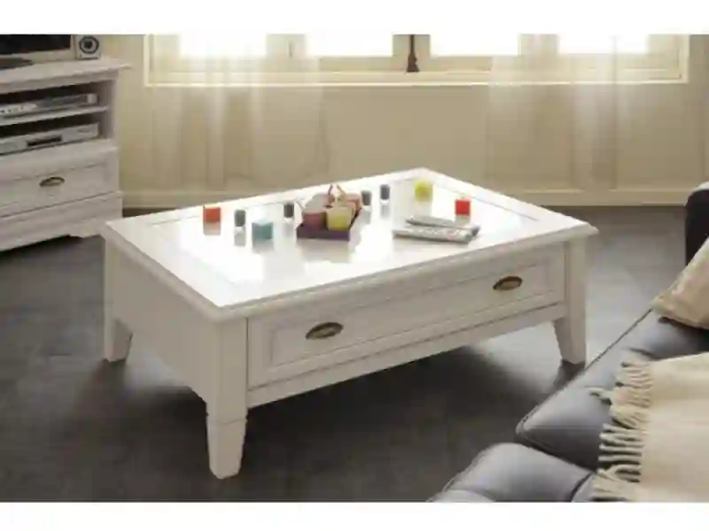 Table basse LINDSAY Blanc