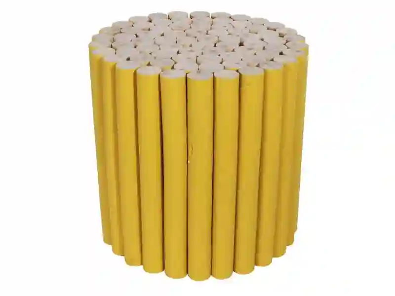 Pouf WOOD Jaune