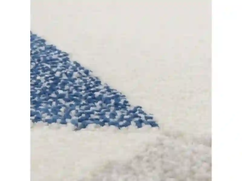 Tapis MICHA Bleu et beige - 120 x 170 cm