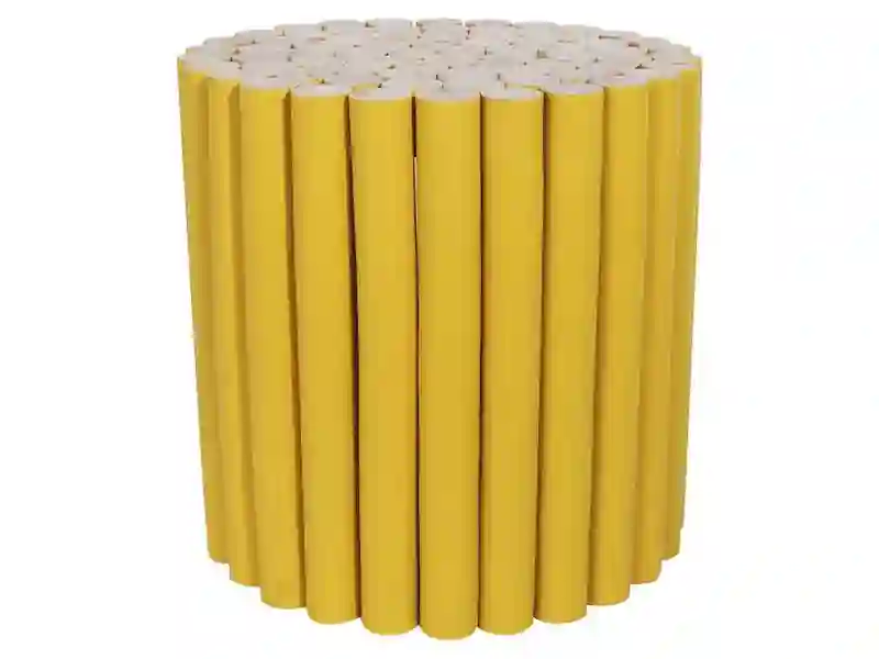 Pouf WOOD Jaune