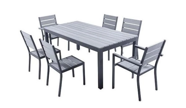 Set MAGDA - Garden table 180 cm + 4 chairs + 2 armchairs