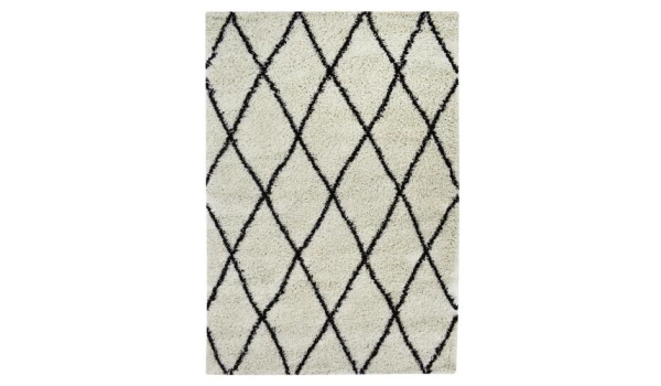 Tapis ALTO Crème et marron - 120 x 170 cm
