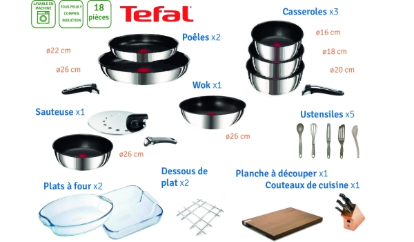 Cookware - 18 pieces