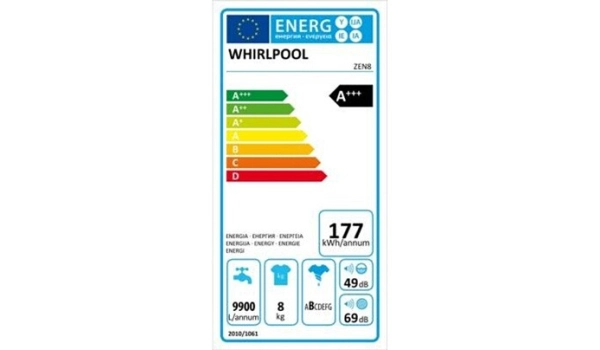 Lave linge WHIRLPOOL ZEN 8 - 8 kg