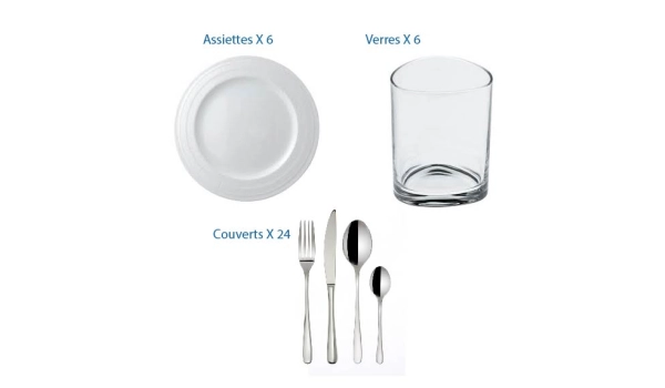 Vaisselle Pack 6 personnes