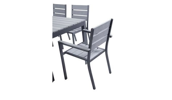Set MAGDA - Garden table 180 cm + 4 chairs + 2 armchairs