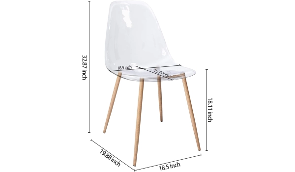 Chaise BERGEN Transparent