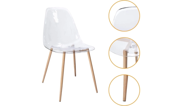 Chaise BERGEN Transparent