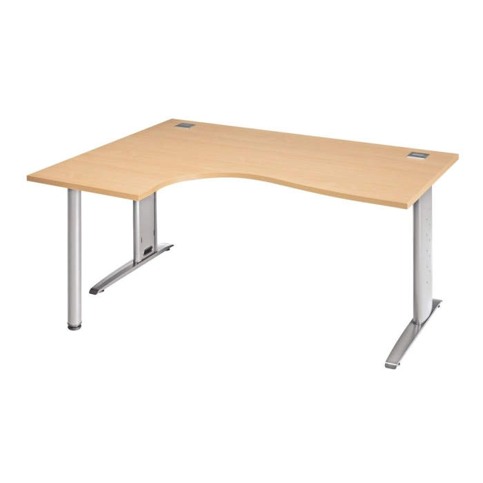 Desk L - Left return Light oak