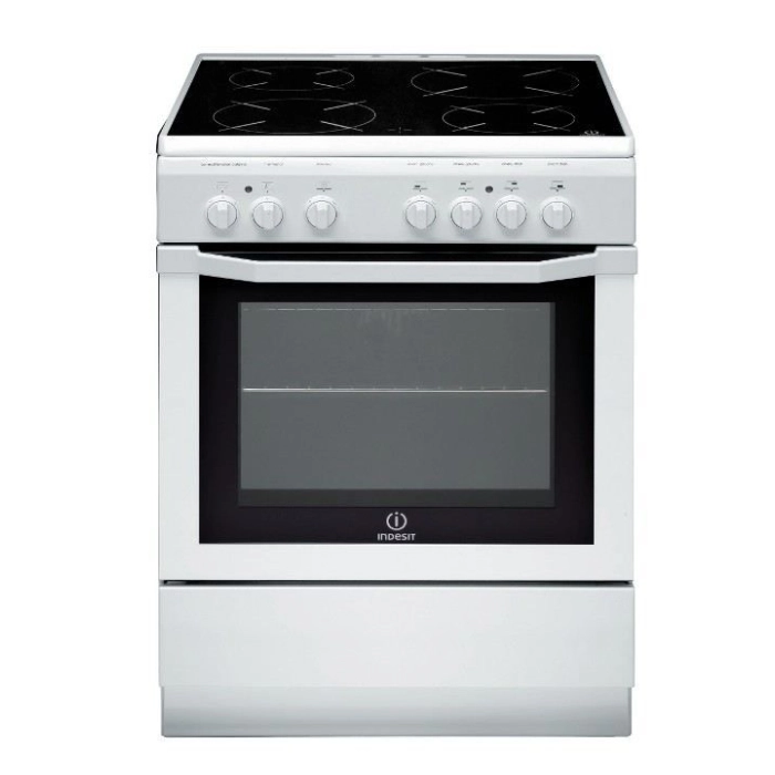 Stove - INDESIT - Ceramic Tempered glass