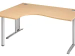 Desk L - Left return Light oak 