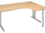 Desk L - Right return Light oak 