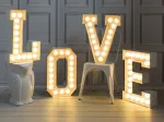Lettres lumineuses Vegaz SELETTI x 4  