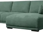 Canapé d'angle droit CALIFORNIA Vert 4 places 