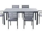 Set MAGDA - Garden table 180 cm + 4 chairs + 2 armchairs 